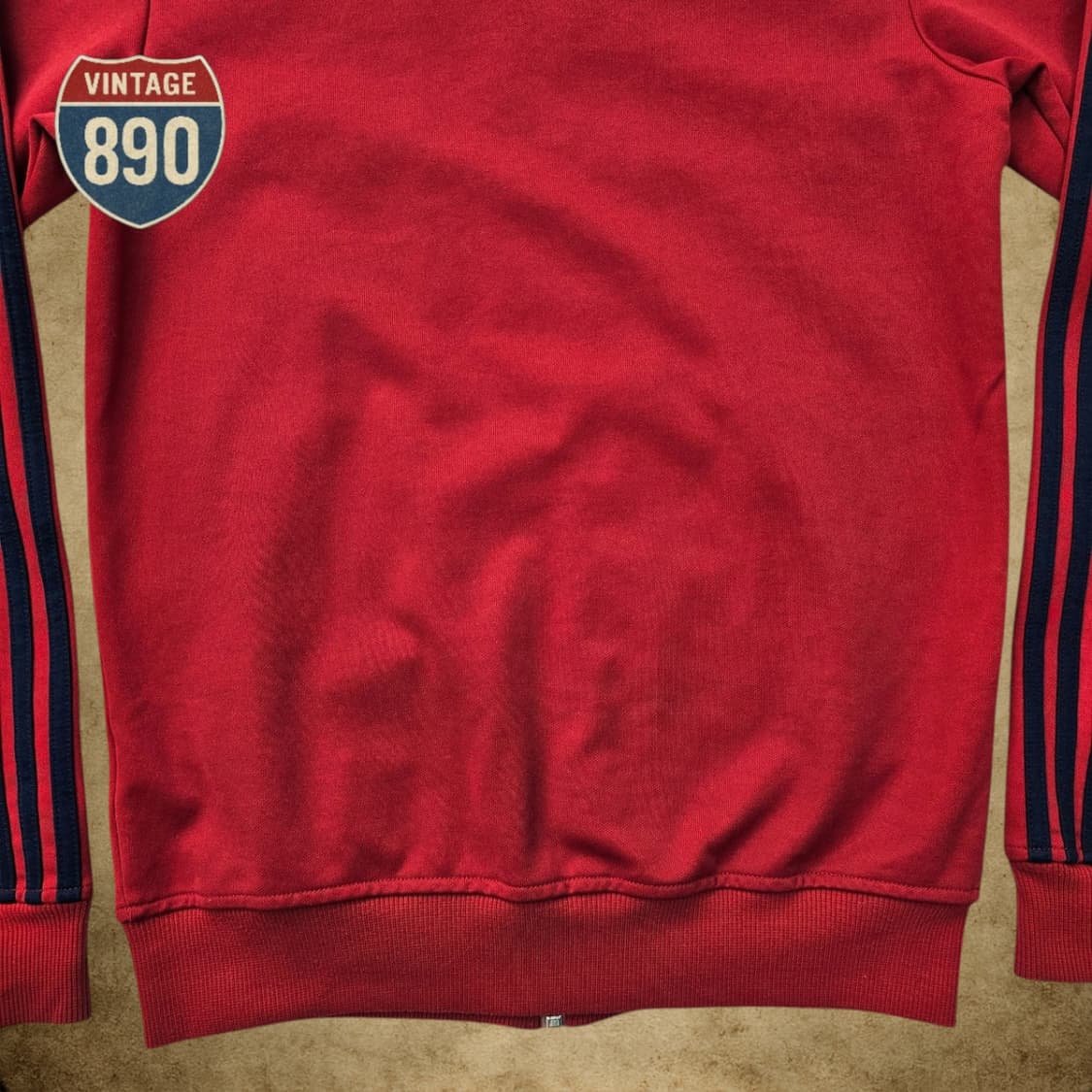 [100] adidas 아디다스 베켄바우어 버건디 집업 져지 상품이미지9