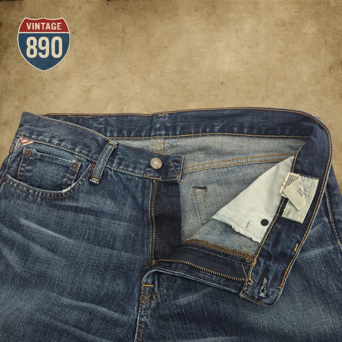 [32] POLO 폴로 데님앤서플라이 중청바지 상품이미지5