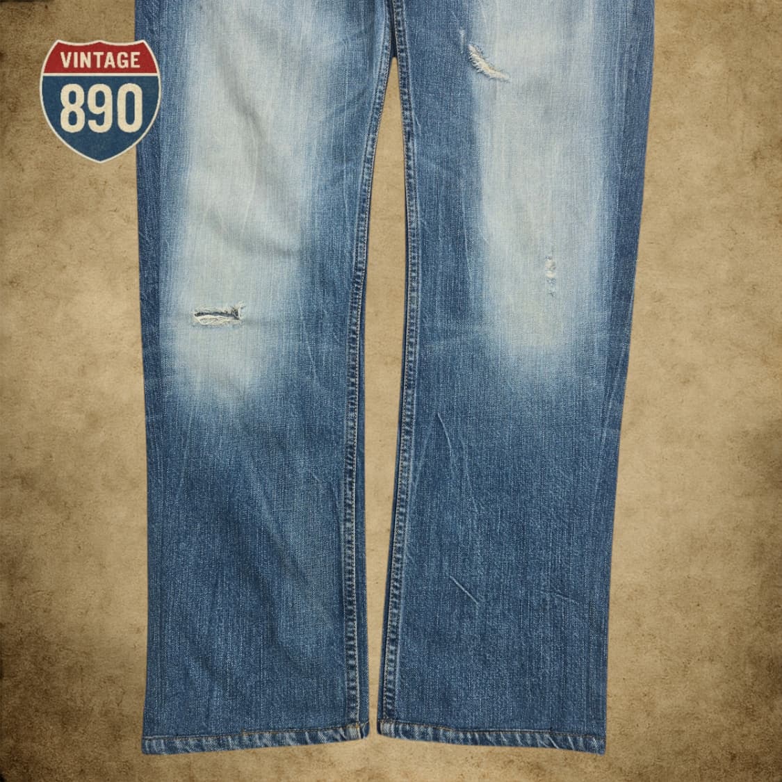 [33] DIESEL 디젤 VIKER-R-R-BOX 데미지 워싱 청바지 상품이미지4