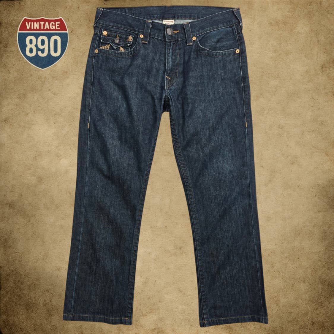 [34] TRUE RELIGION 트루릴리전 USA 스트레이트 청바지 상품이미지1