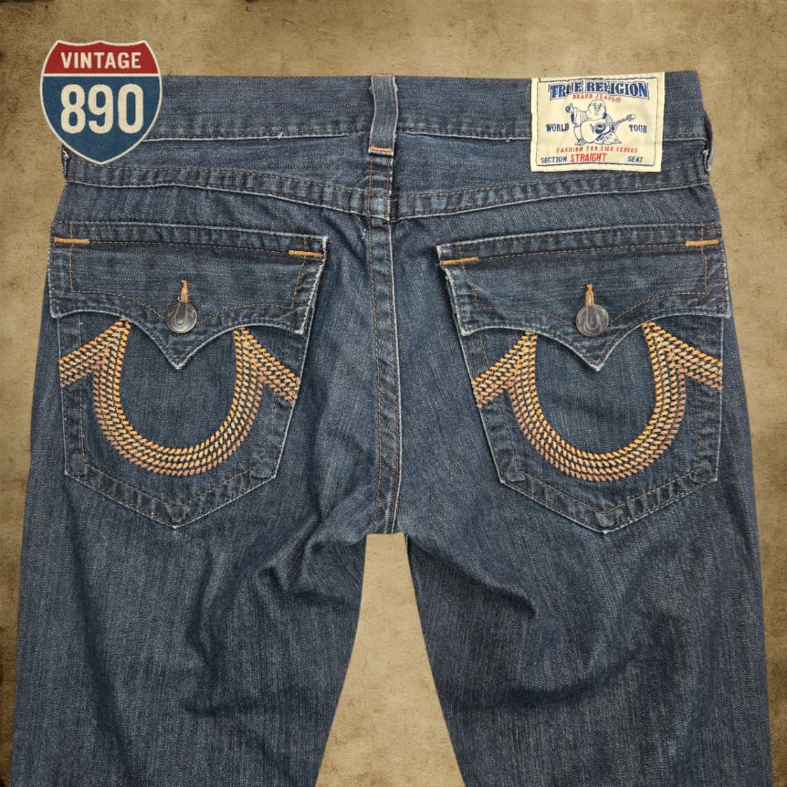 [34] TRUE RELIGION 트루릴리전 USA 스트레이트 청바지 상품이미지7