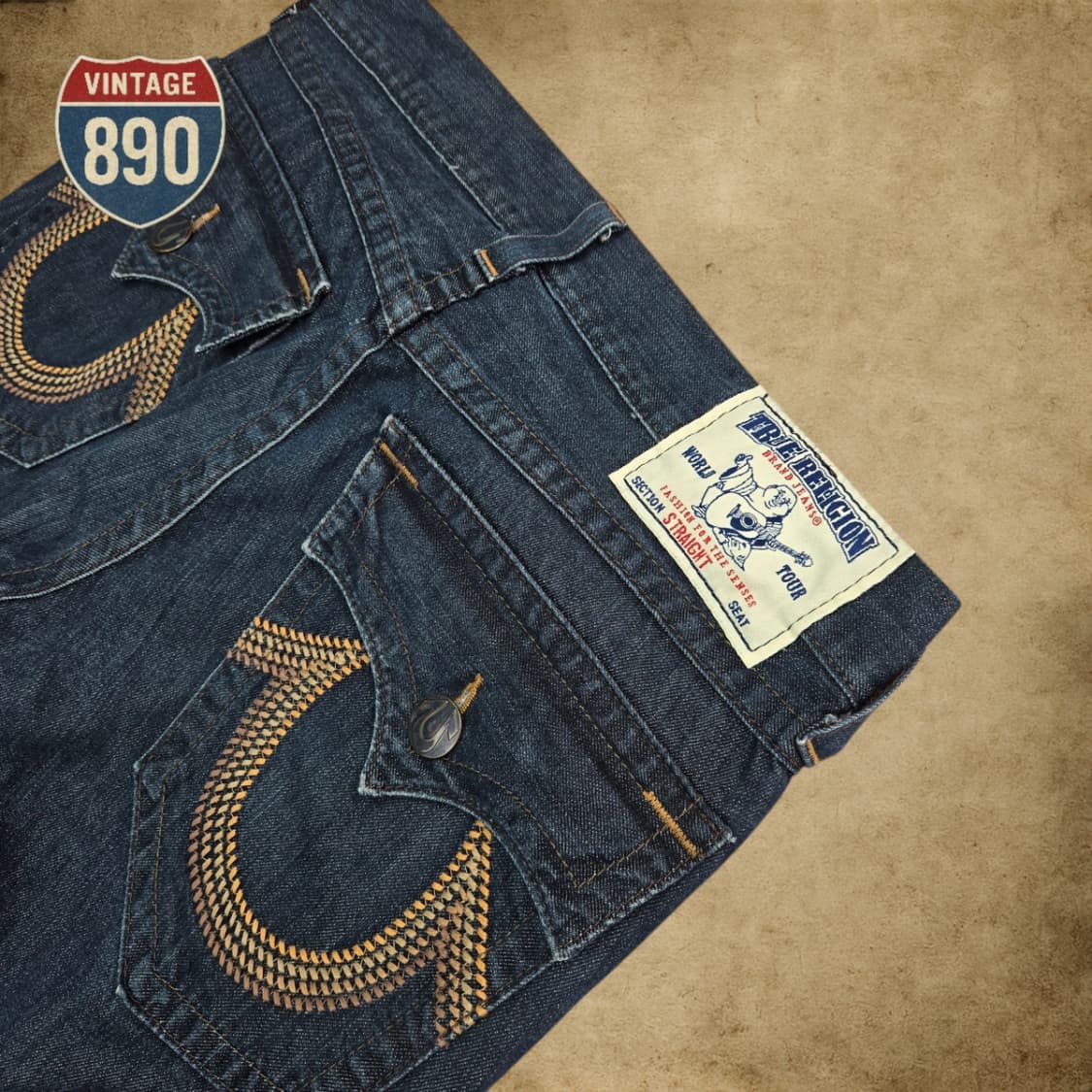 [34] TRUE RELIGION 트루릴리전 USA 스트레이트 청바지 상품이미지8