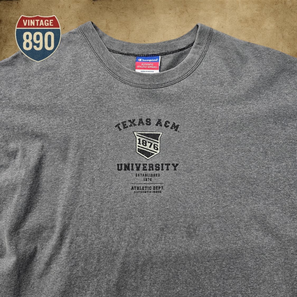 [L] Champion 챔피온 90s 빈티지 텍사스 반팔티 상품이미지2
