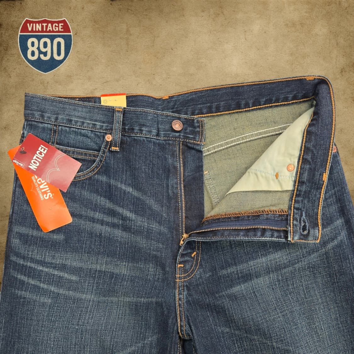 [32.5] LEVIS 리바이스 새제품 OT220 오렌지탭 중청바지 상품이미지3
