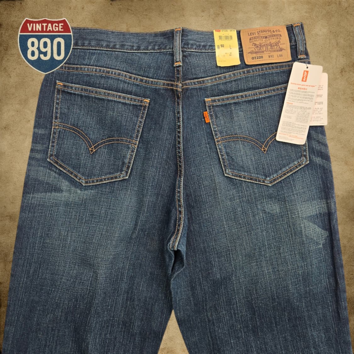 [32.5] LEVIS 리바이스 새제품 OT220 오렌지탭 중청바지 상품이미지7