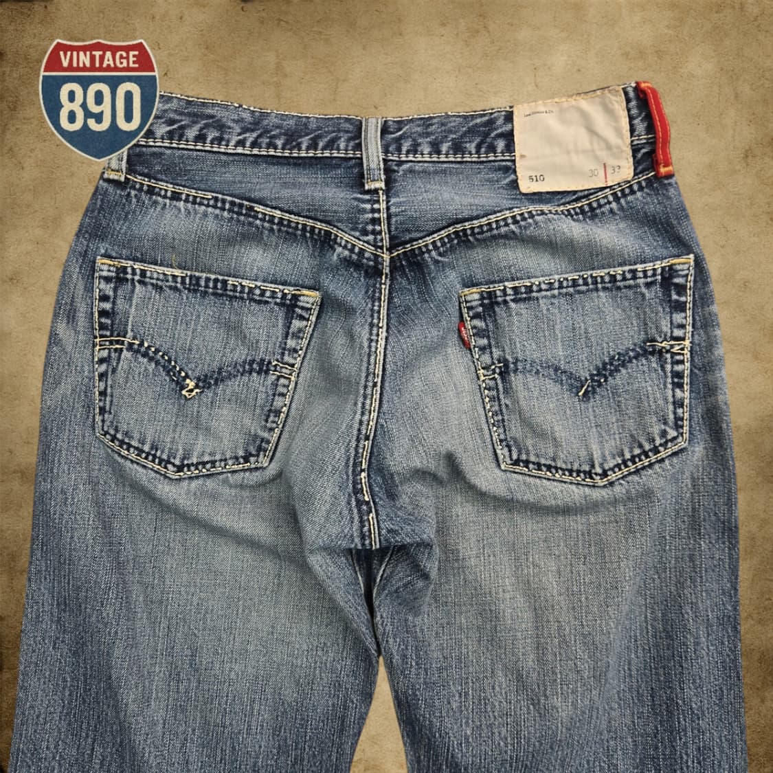 [30] LEVIS 리바이스 510 데미지 연청바지 상품이미지7