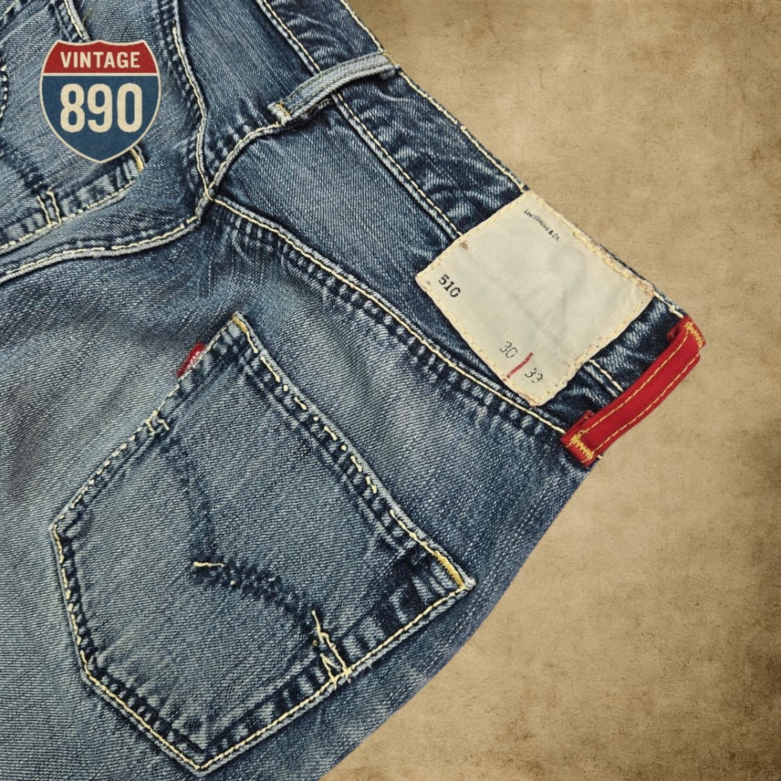 [30] LEVIS 리바이스 510 데미지 연청바지 상품이미지8