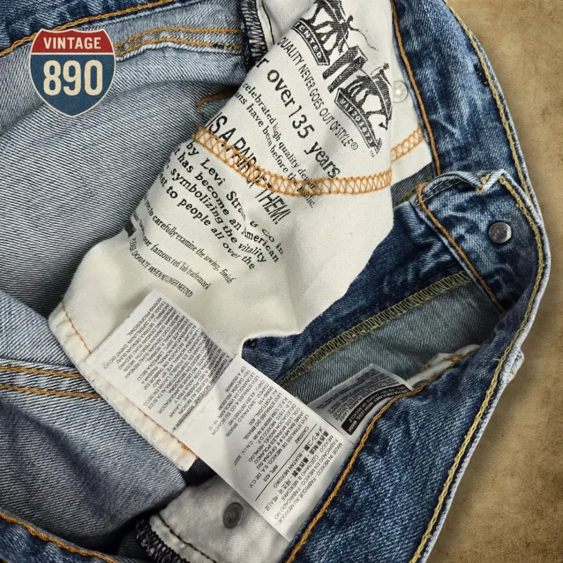 [30] LEVIS 리바이스 504 데님 연청바지 상품이미지10