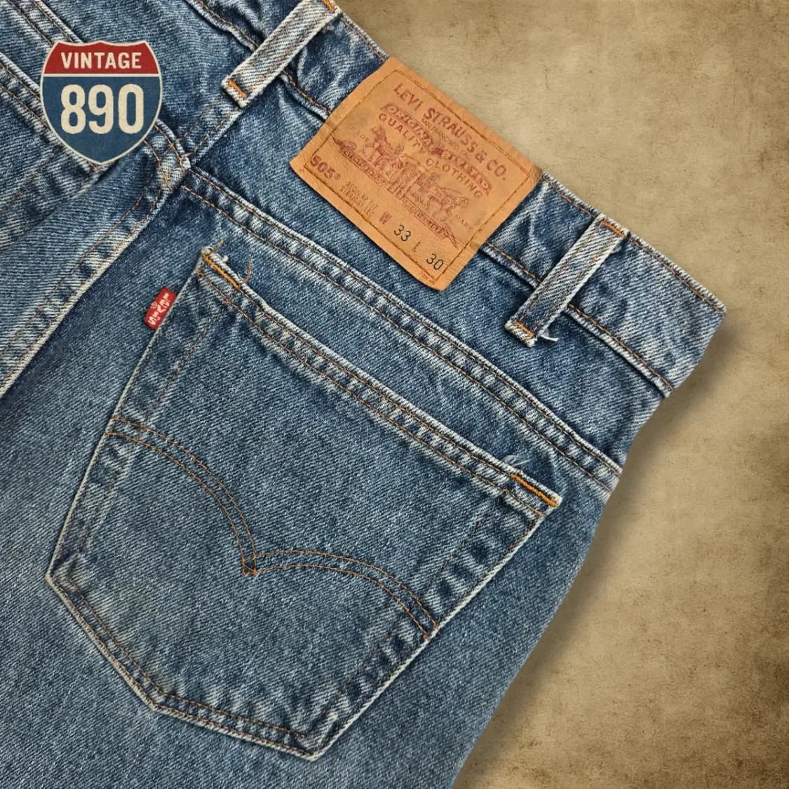 [31] LEVIS 90s 리바이스 505 데님 연청바지 상품이미지9