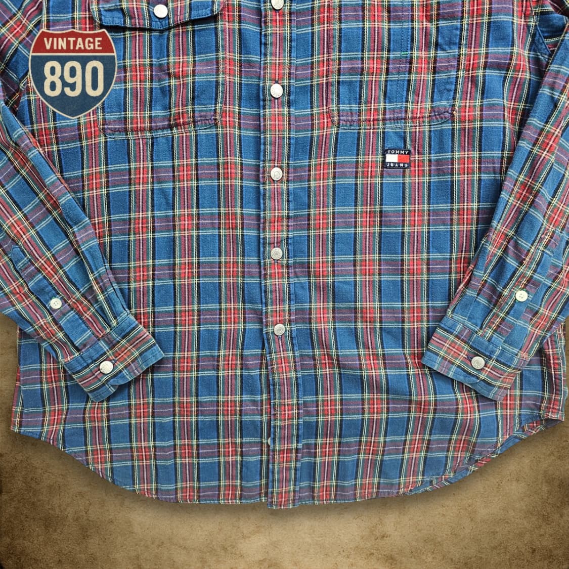 [M] 타미힐피거 올드스쿨 포켓 체크셔츠 상품이미지3