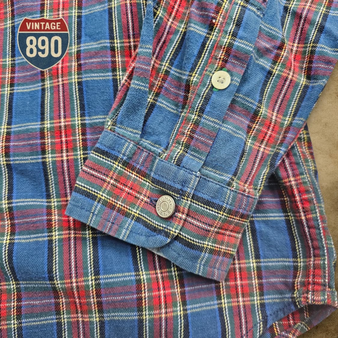 [M] 타미힐피거 올드스쿨 포켓 체크셔츠 상품이미지5