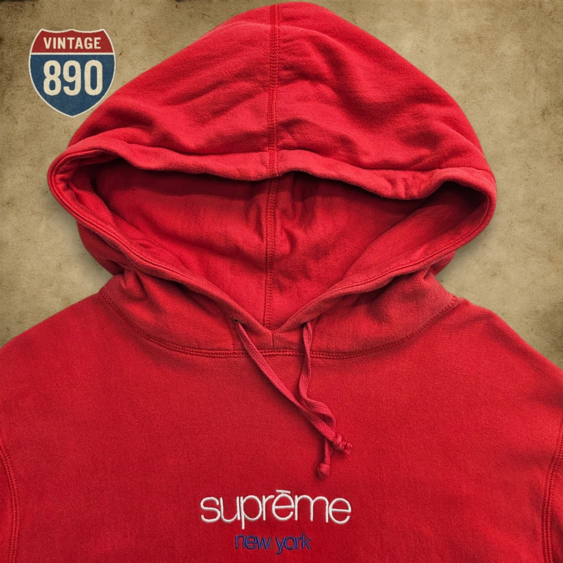 [L] Supreme 슈프림 올드스쿨 클래식 로고 후드 상품이미지2