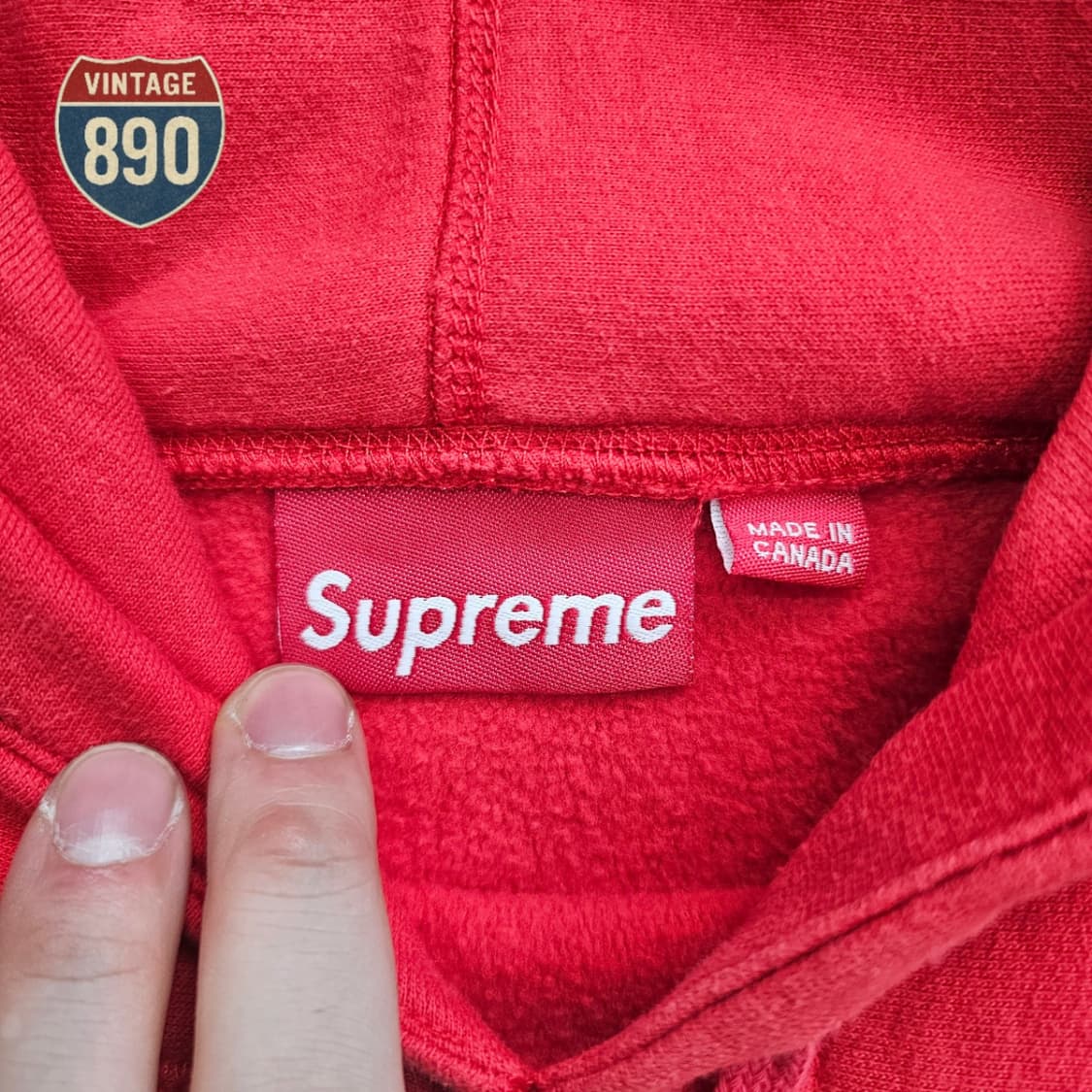 [L] Supreme 슈프림 올드스쿨 클래식 로고 후드 상품이미지6