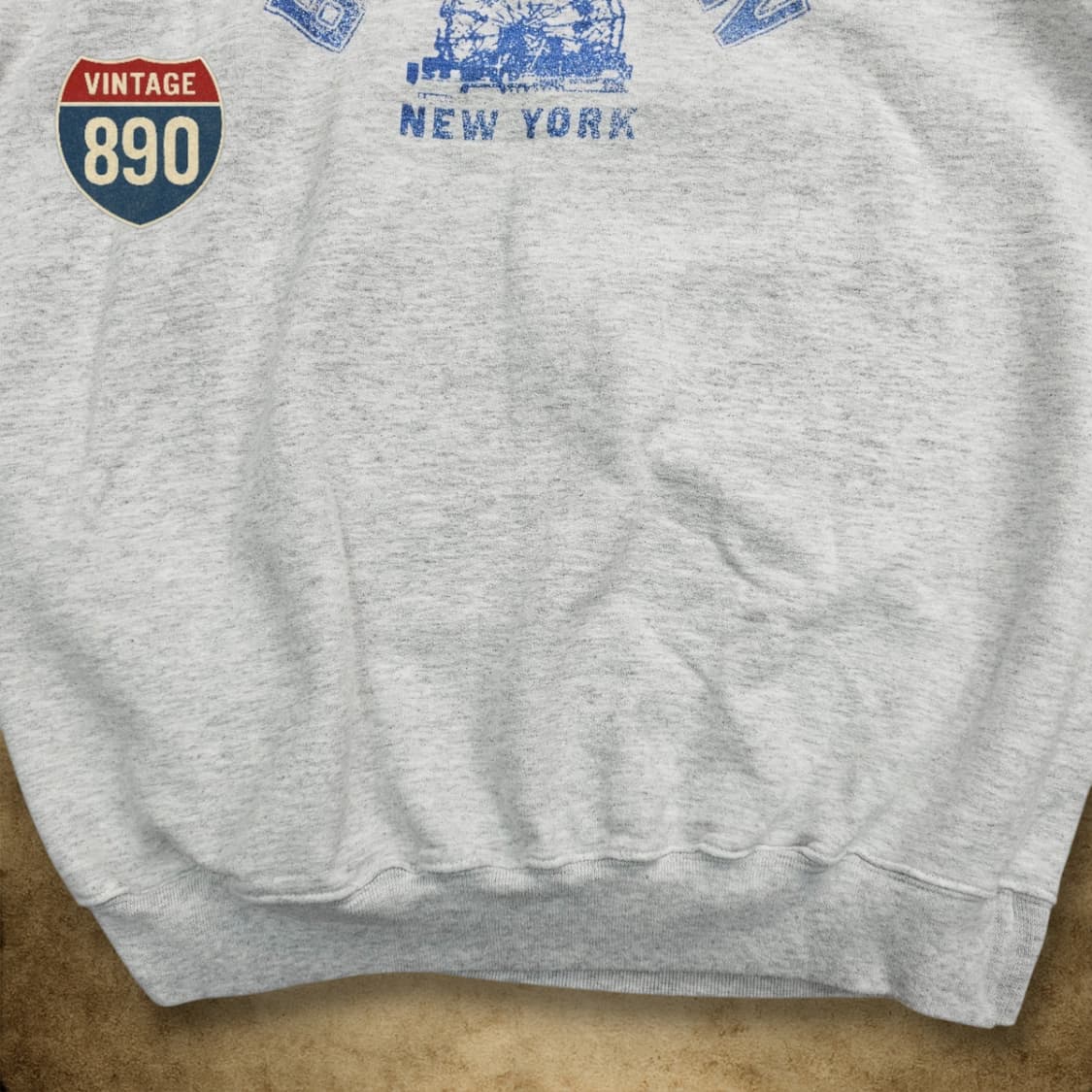 [M] Hanes 하네즈 90s 빈티지 브루클린 프린팅 스웨트 상품이미지3