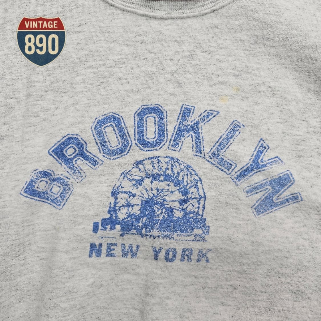 [M] Hanes 하네즈 90s 빈티지 브루클린 프린팅 스웨트 상품이미지4