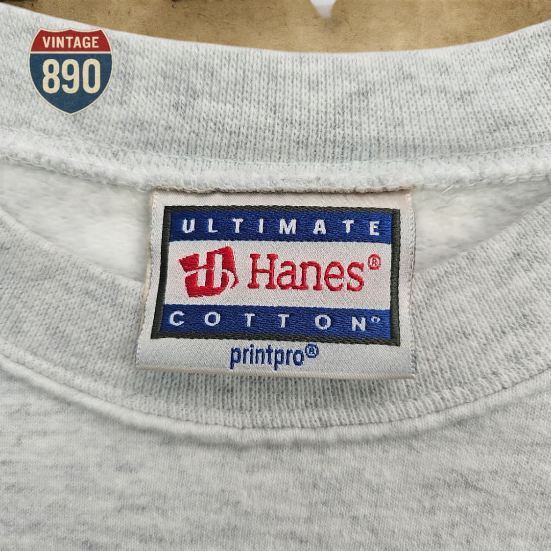 [M] Hanes 하네즈 90s 빈티지 브루클린 프린팅 스웨트 상품이미지5