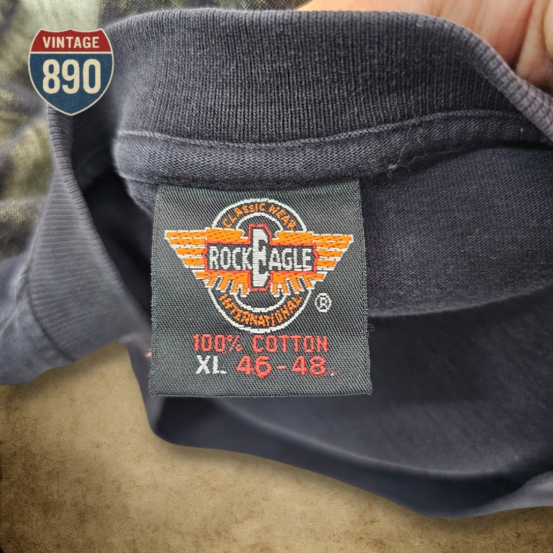 [XL] ROCK EAGLE USA 락이글 빈티지 늑대 프린팅 반팔티셔츠 상품이미지10