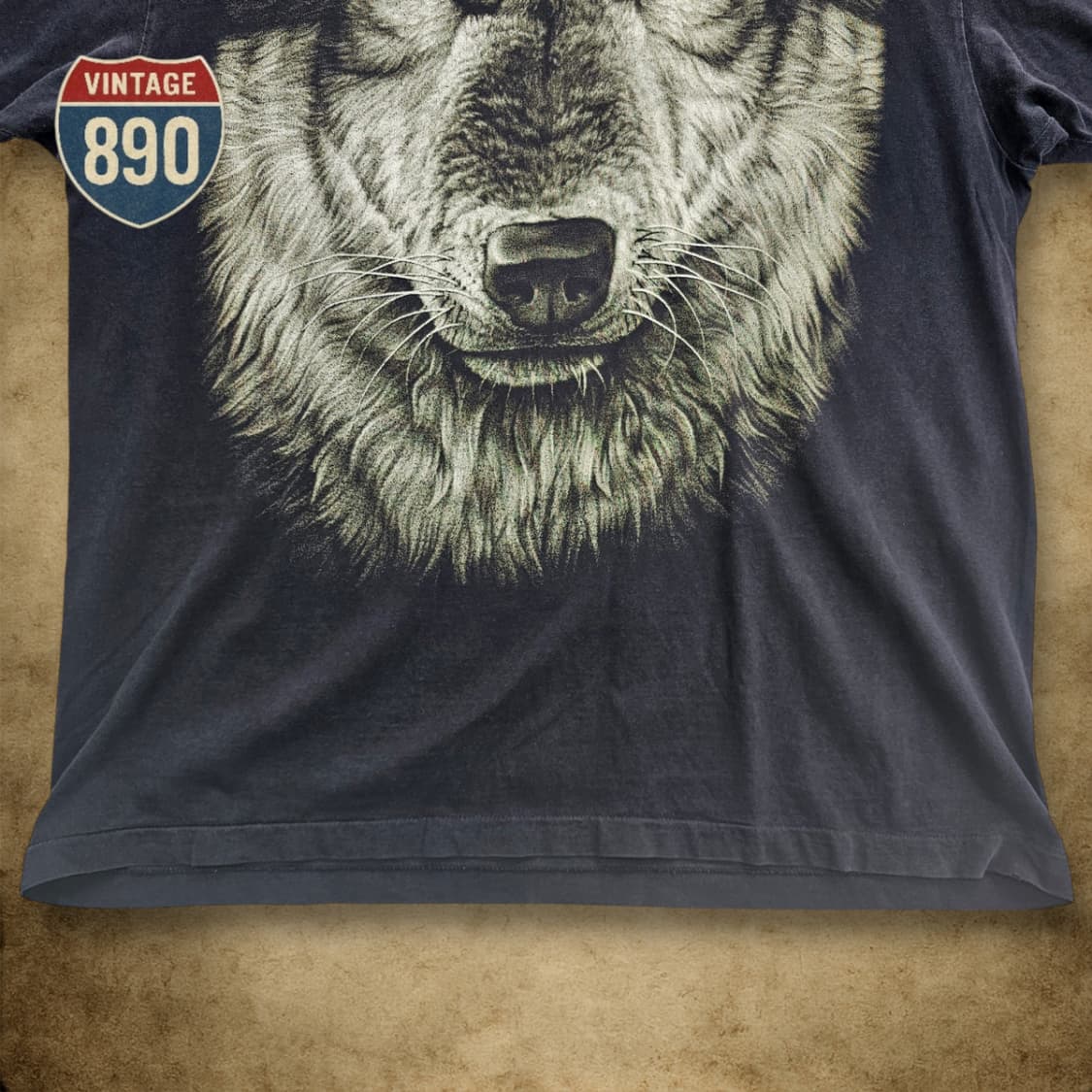 [XL] ROCK EAGLE USA 락이글 빈티지 늑대 프린팅 반팔티셔츠 상품이미지3