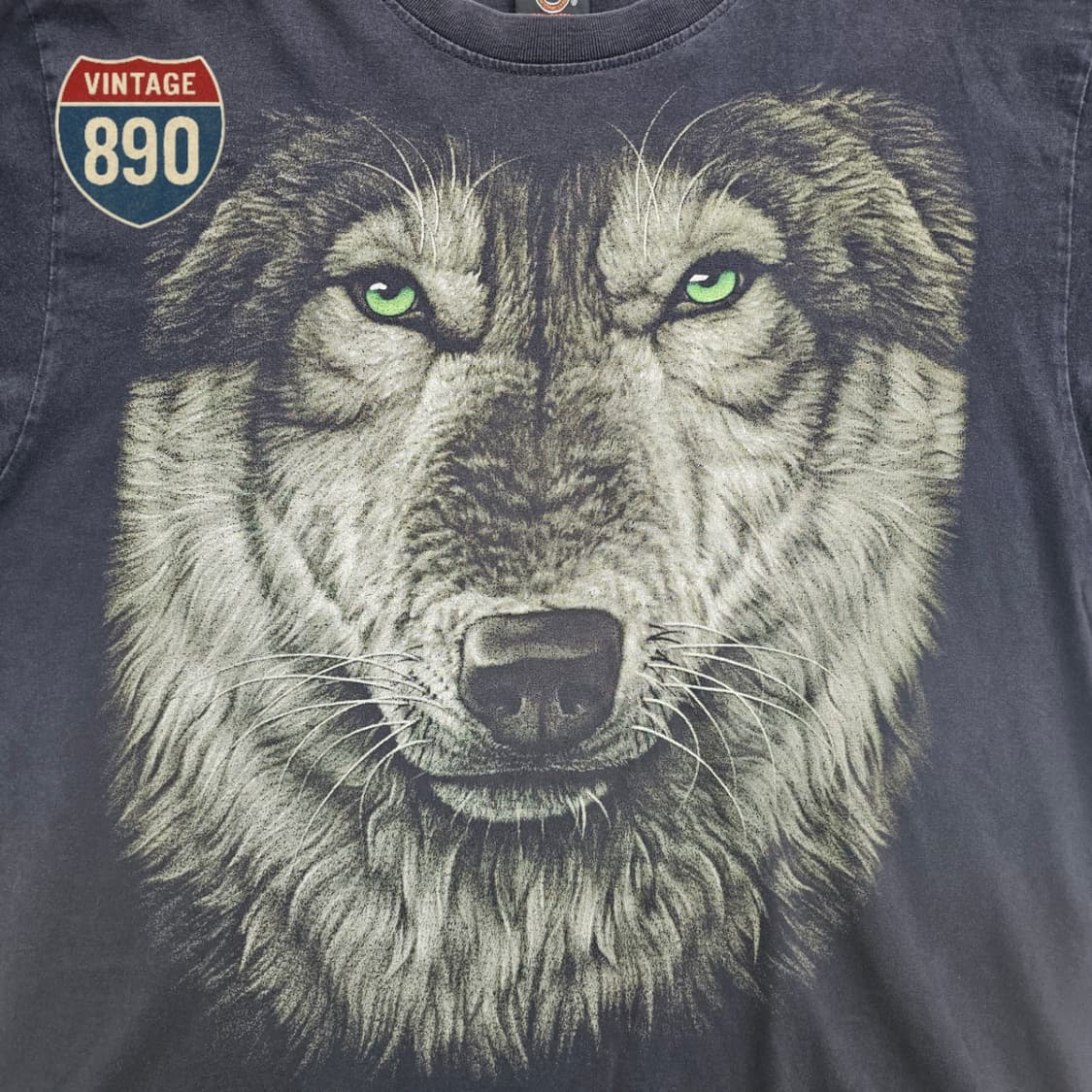 [XL] ROCK EAGLE USA 락이글 빈티지 늑대 프린팅 반팔티셔츠 상품이미지4