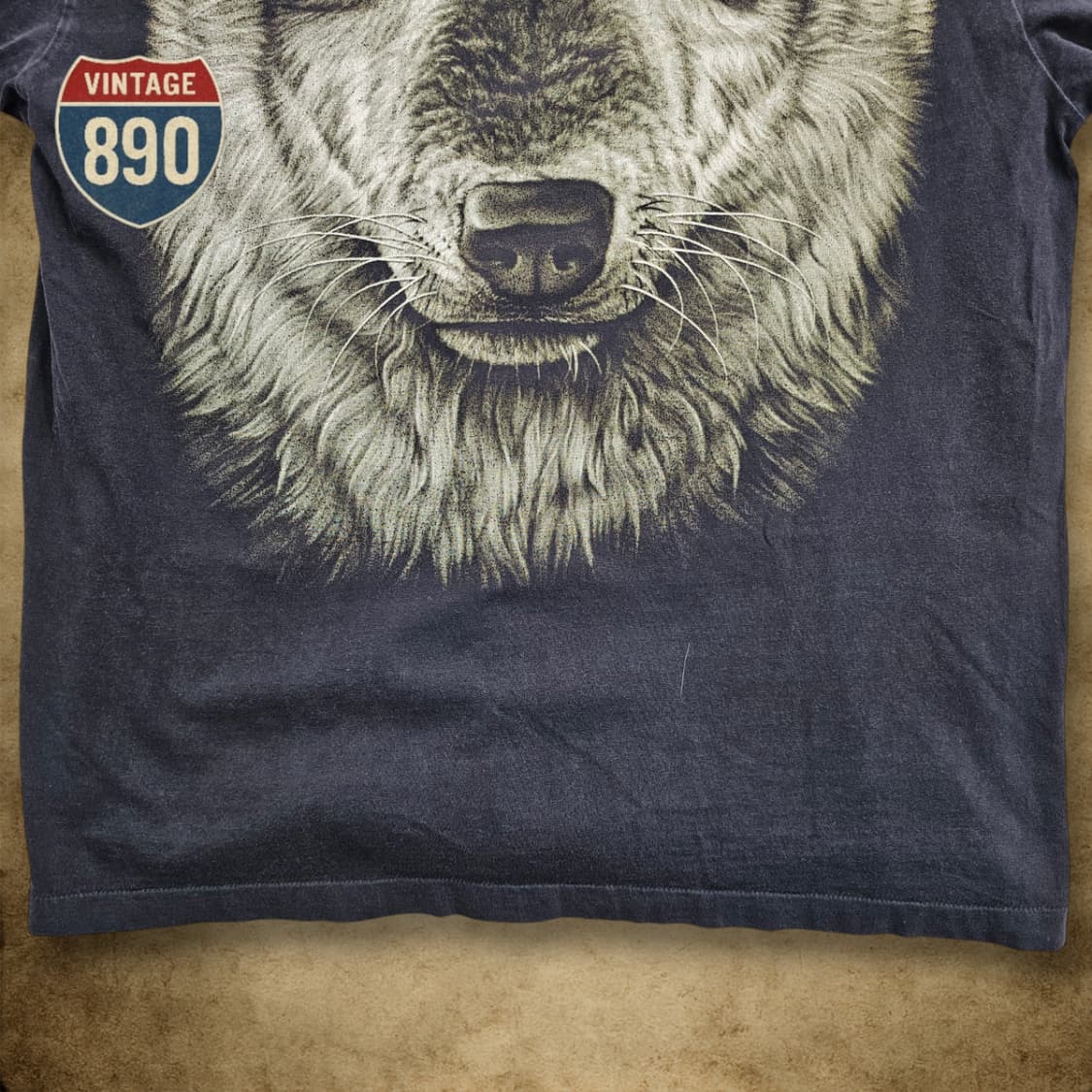[XL] ROCK EAGLE USA 락이글 빈티지 늑대 프린팅 반팔티셔츠 상품이미지9