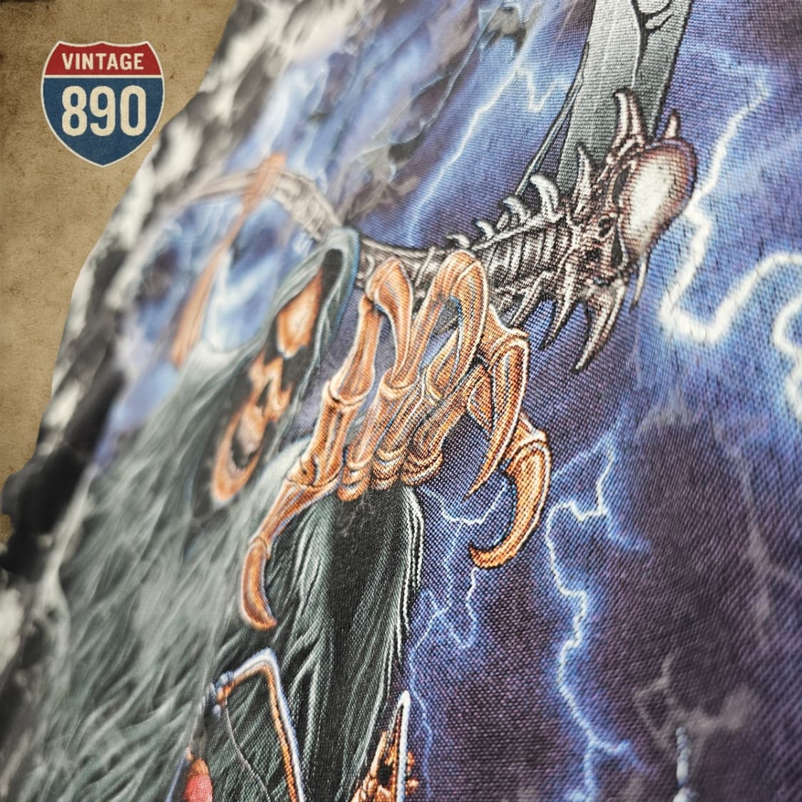 [L] ROCK EAGLE USA 락이글 빈티지 타이다이 프린팅 반팔티 상품이미지5