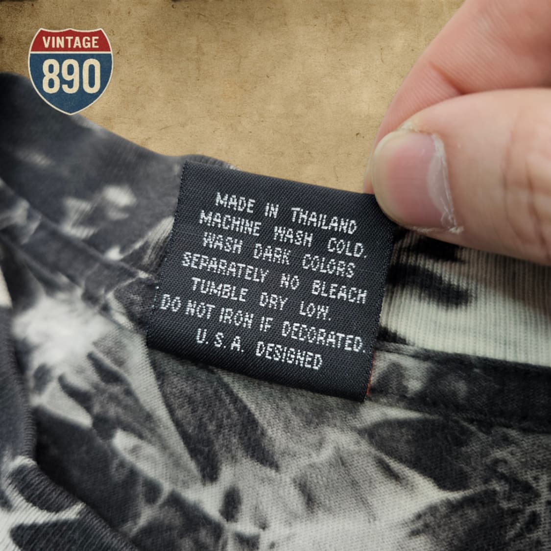 [L] ROCK EAGLE USA 락이글 빈티지 타이다이 프린팅 반팔티 상품이미지8