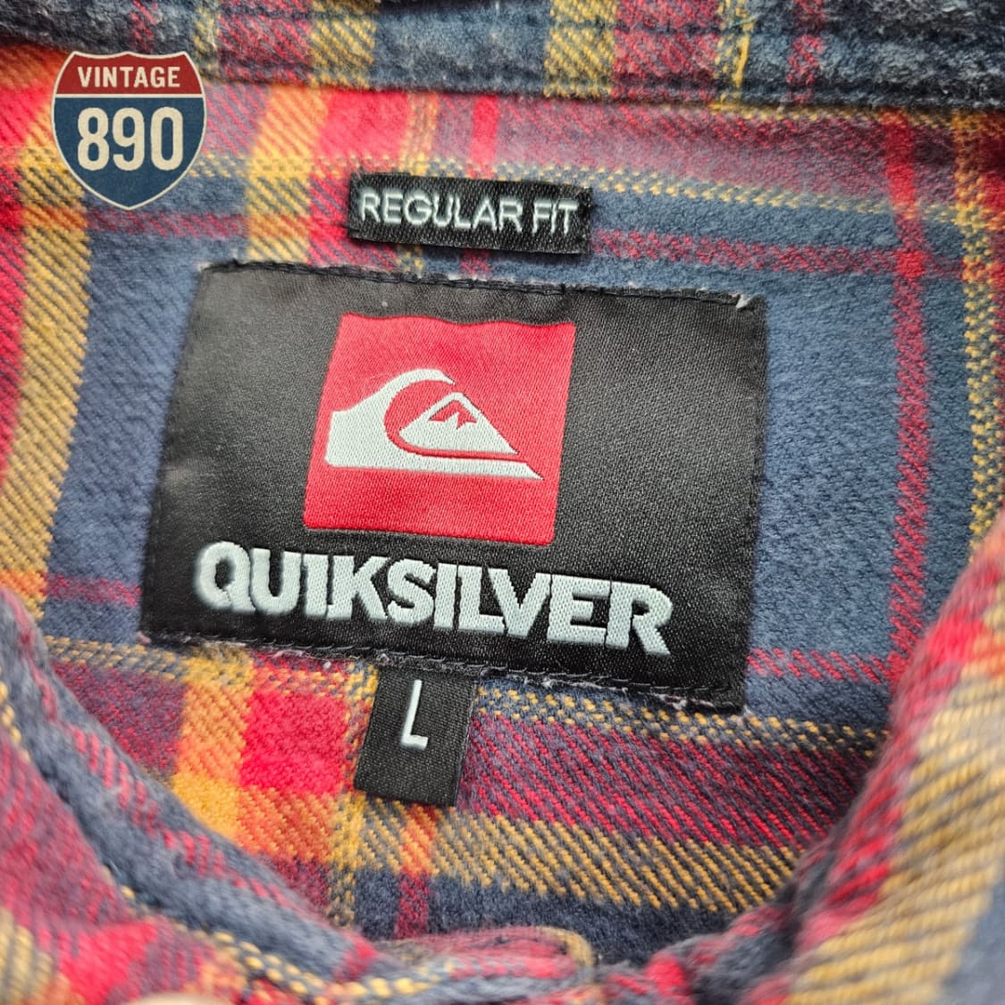 [M] 퀵실버 00s 올드스쿨 포켓 체크셔츠 상품이미지6