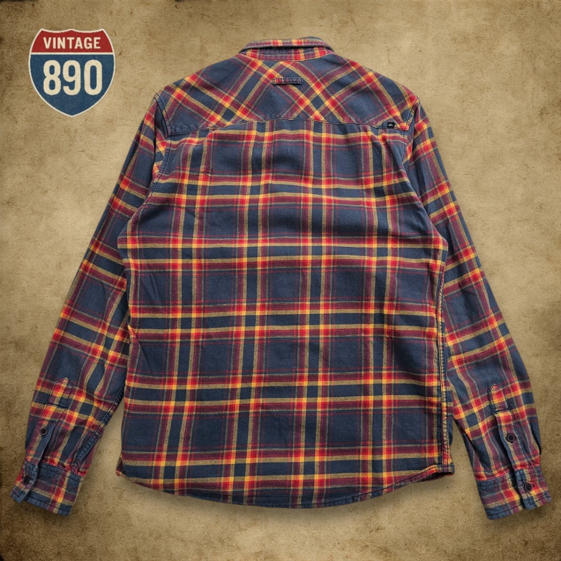 [M] 퀵실버 00s 올드스쿨 포켓 체크셔츠 상품이미지7