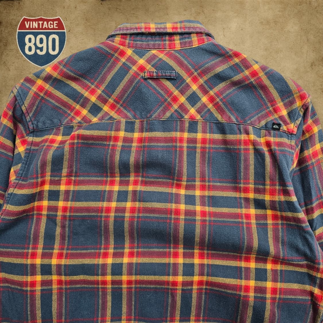 [M] 퀵실버 00s 올드스쿨 포켓 체크셔츠 상품이미지8