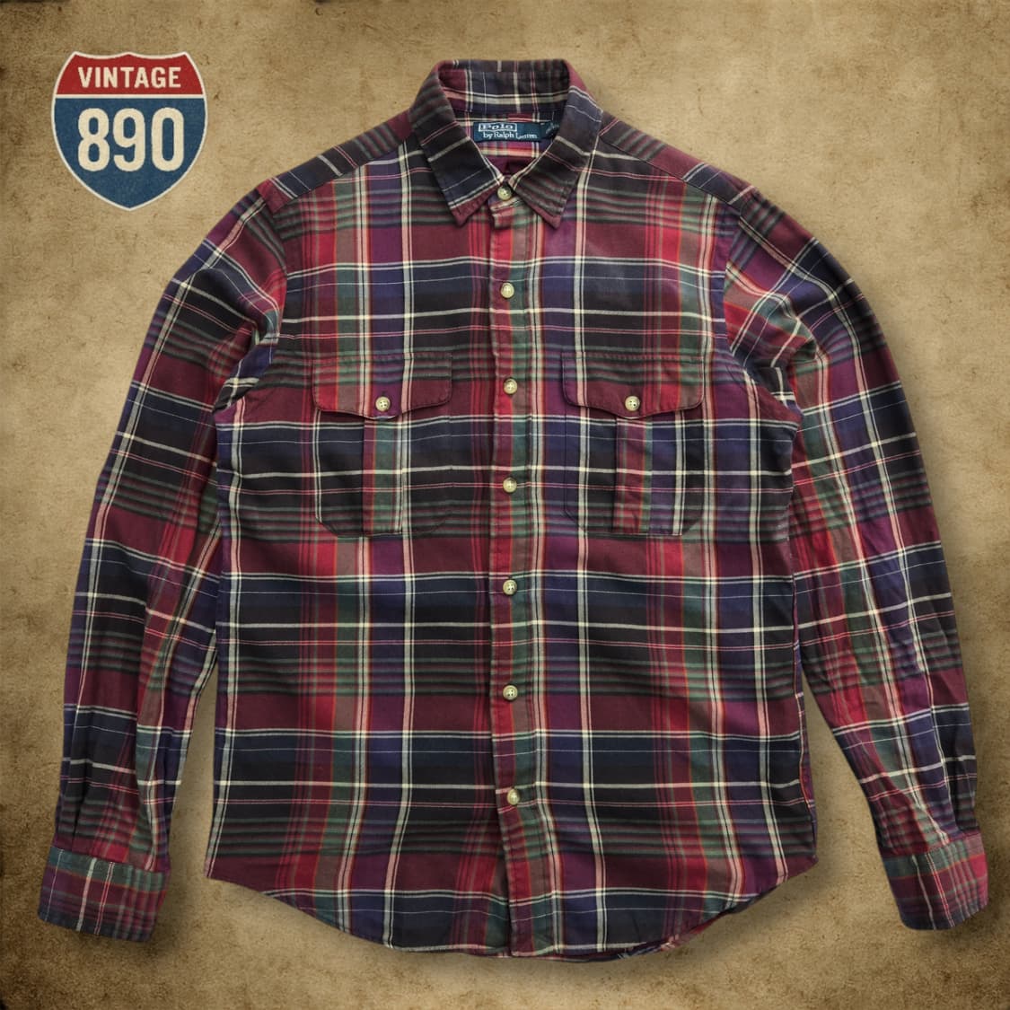 [95] POLO 폴로랄프로렌 체크패턴 셔츠 상품이미지1