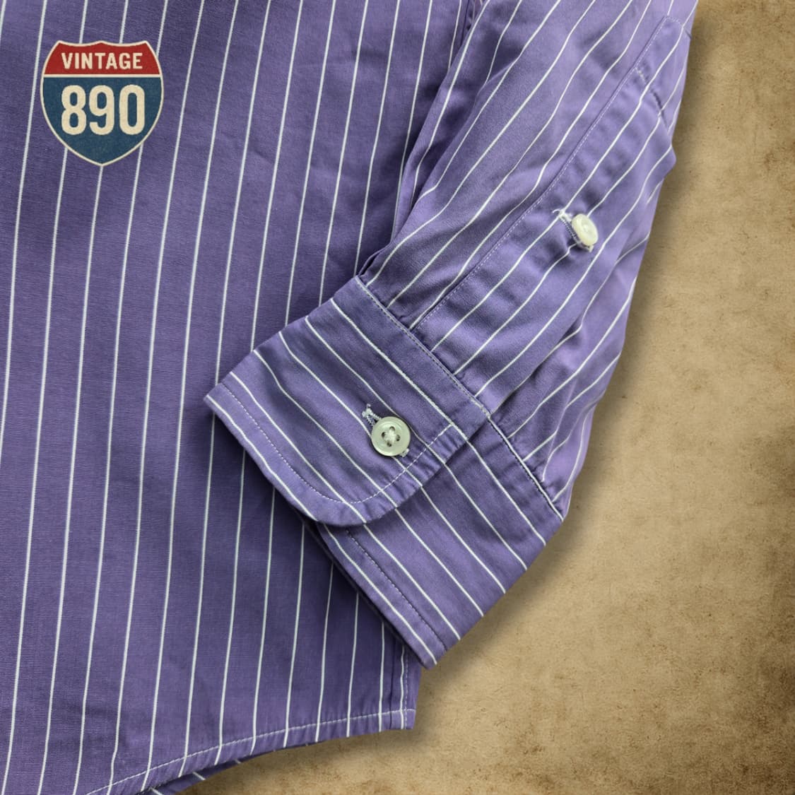 [100] POLO 폴로랄프로렌 스트라이트 포플린 셔츠 퍼플 상품이미지4