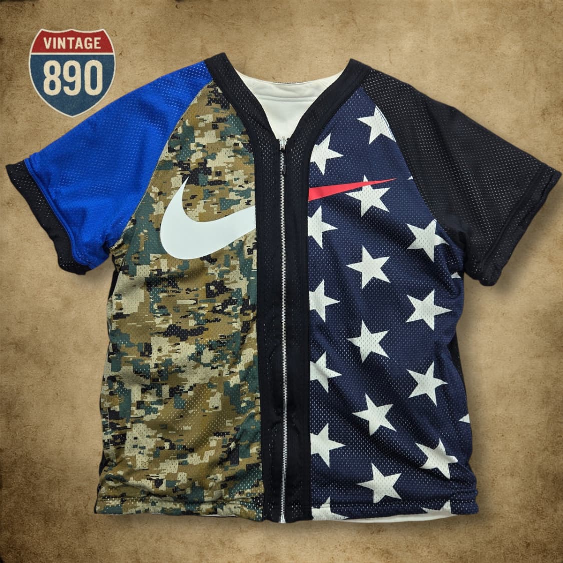 [L] NIKE 나이키 NRG 리버시블 베이스볼 져지 자켓 상품이미지1