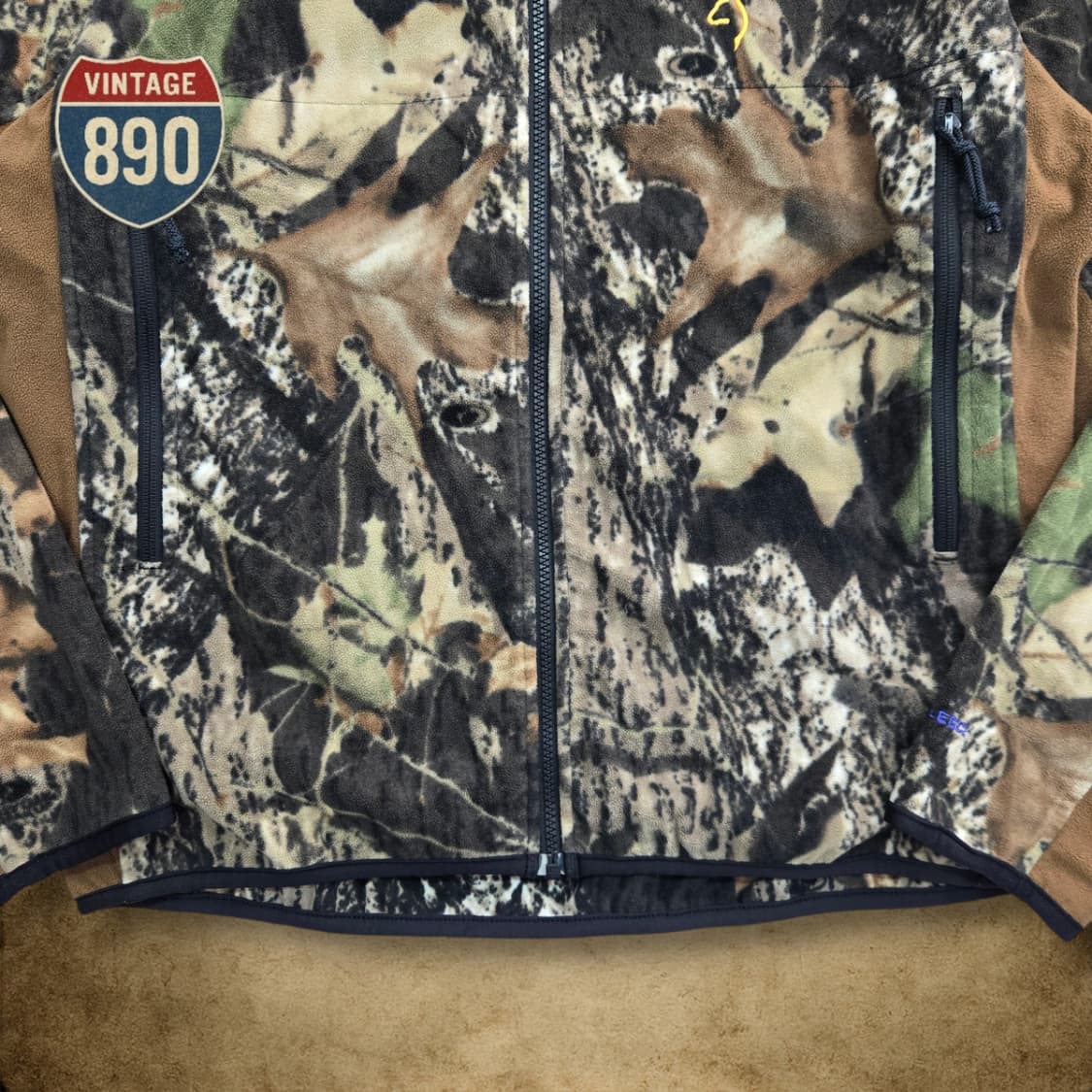 [L] 브라우닝 헌팅 리프패턴 플리스 집업자켓 상품이미지3