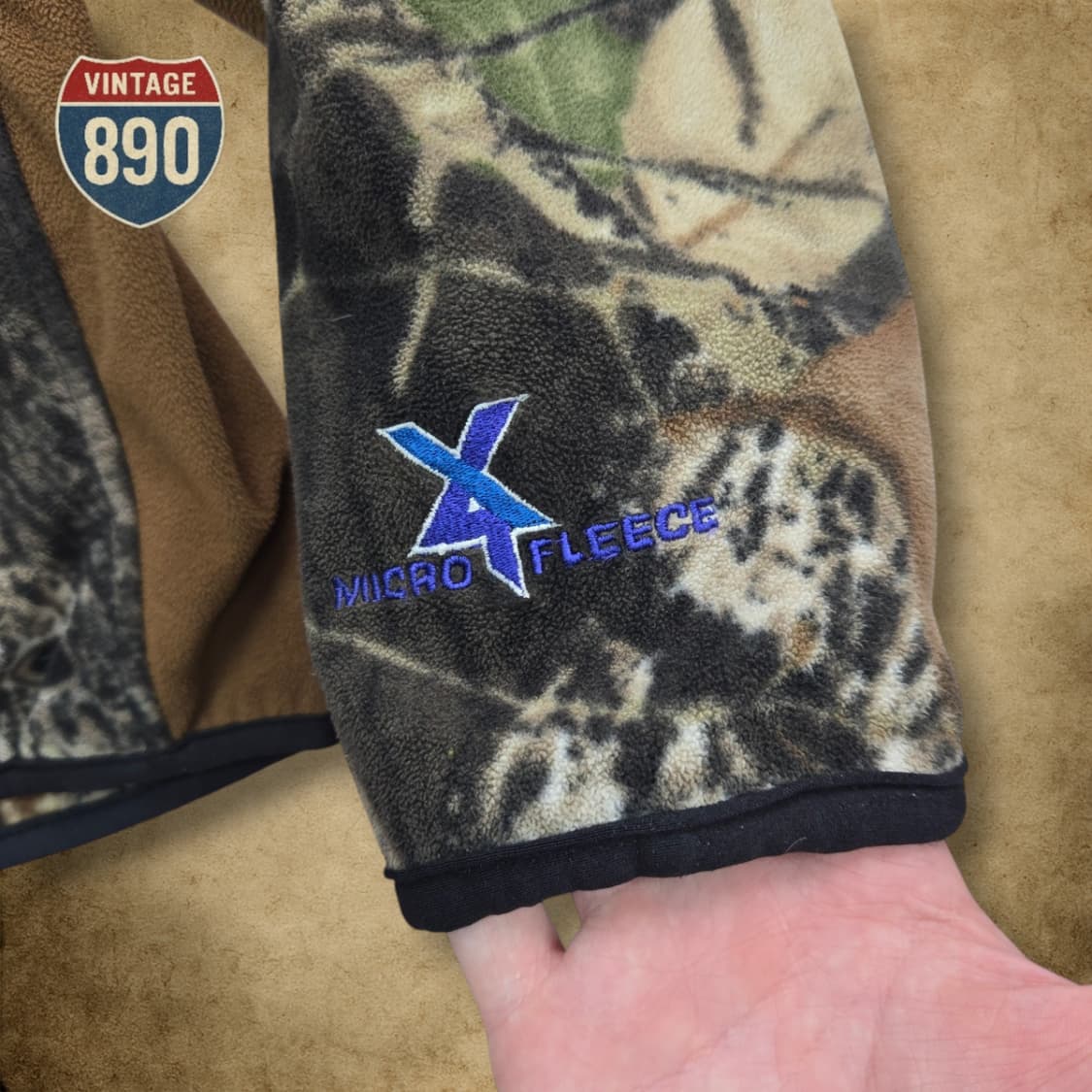 [L] 브라우닝 헌팅 리프패턴 플리스 집업자켓 상품이미지4