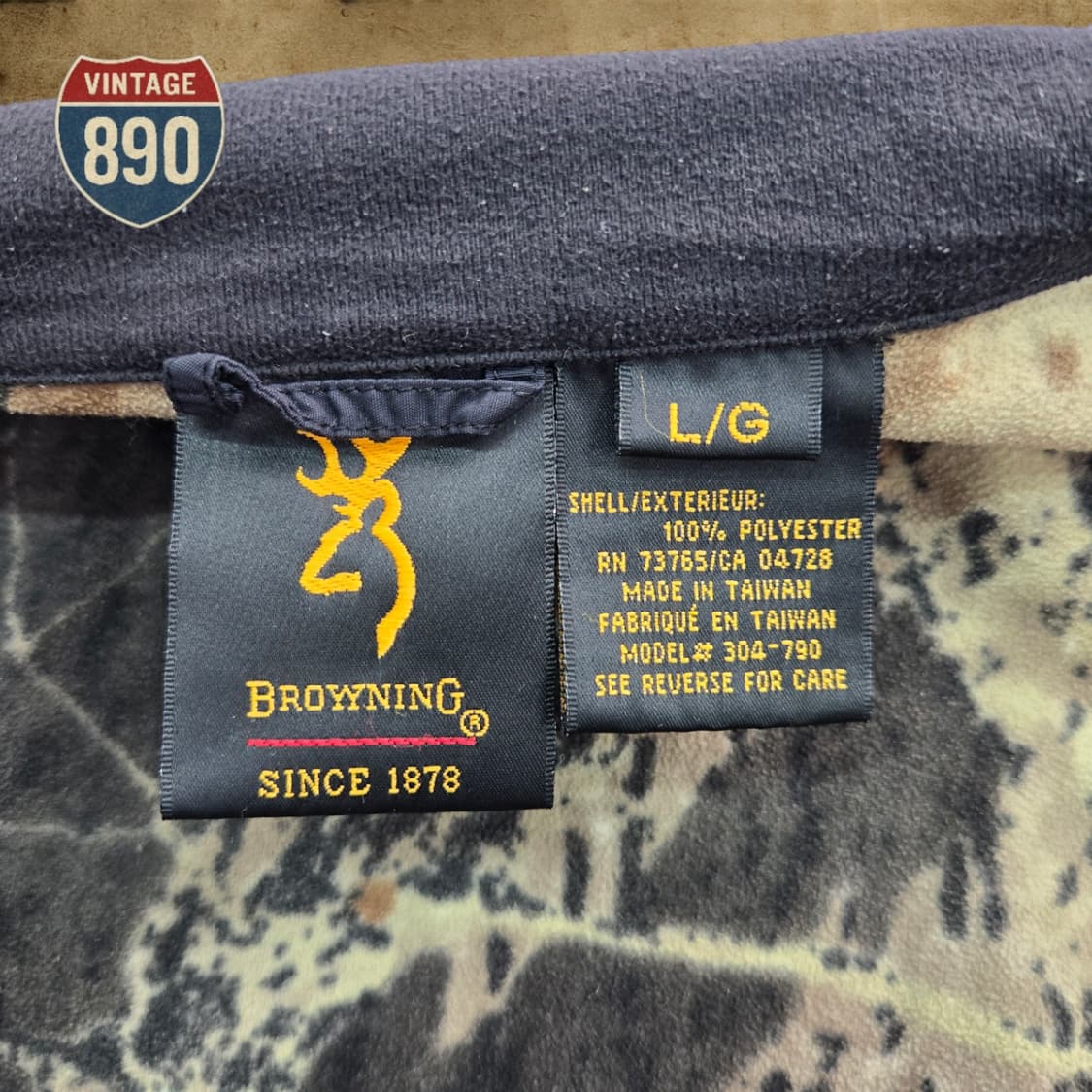 [L] 브라우닝 헌팅 리프패턴 플리스 집업자켓 상품이미지9