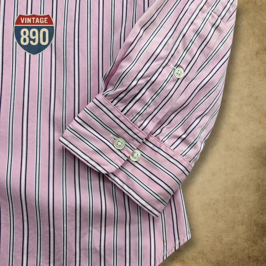 [100] POLO 폴로랄프로렌 스트라이트 포플린 셔츠 핑크 상품이미지4