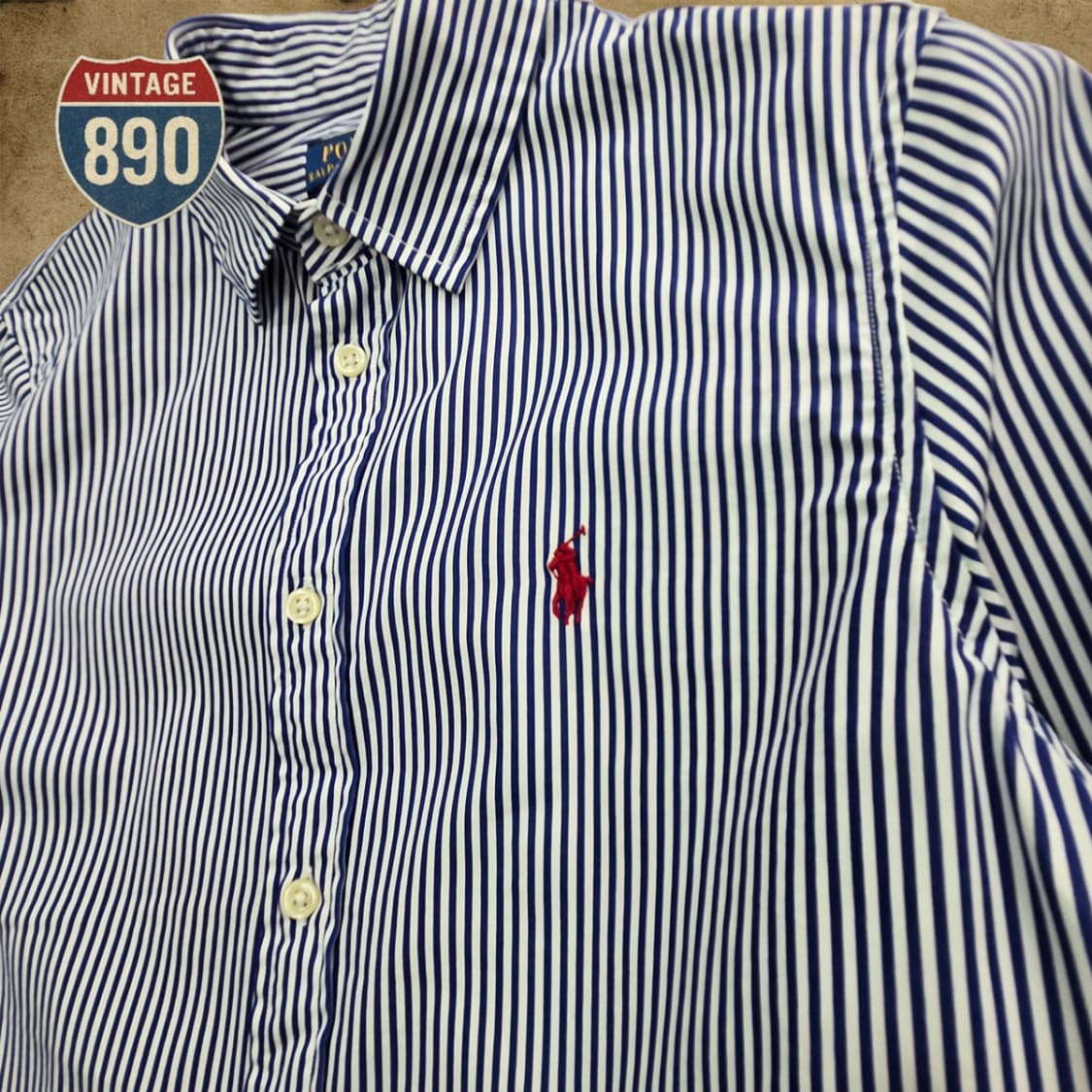 [6] POLO 폴로랄프로렌 커스텀핏 여성 스트라이트 셔츠 상품이미지6