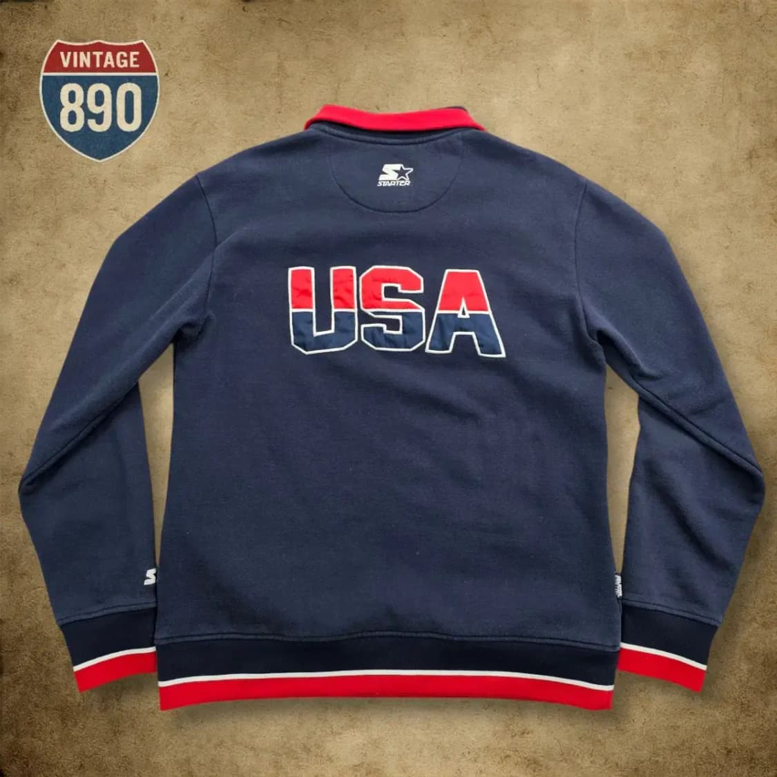 [L] STARTER 스타터 올드스쿨 스웨트 하프집업 상품이미지7
