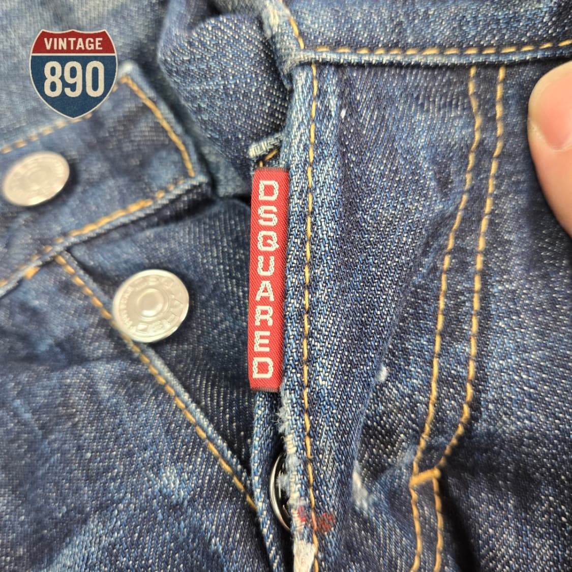 [48,33] DSQUARED 12FW 디스퀘어드 더티오일 자수 청바지 상품이미지10