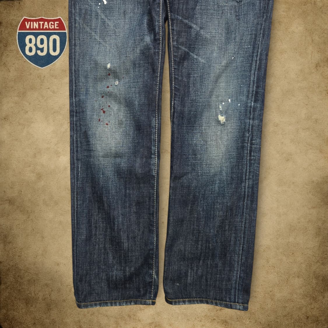 [48,33] DSQUARED 12FW 디스퀘어드 더티오일 자수 청바지 상품이미지4