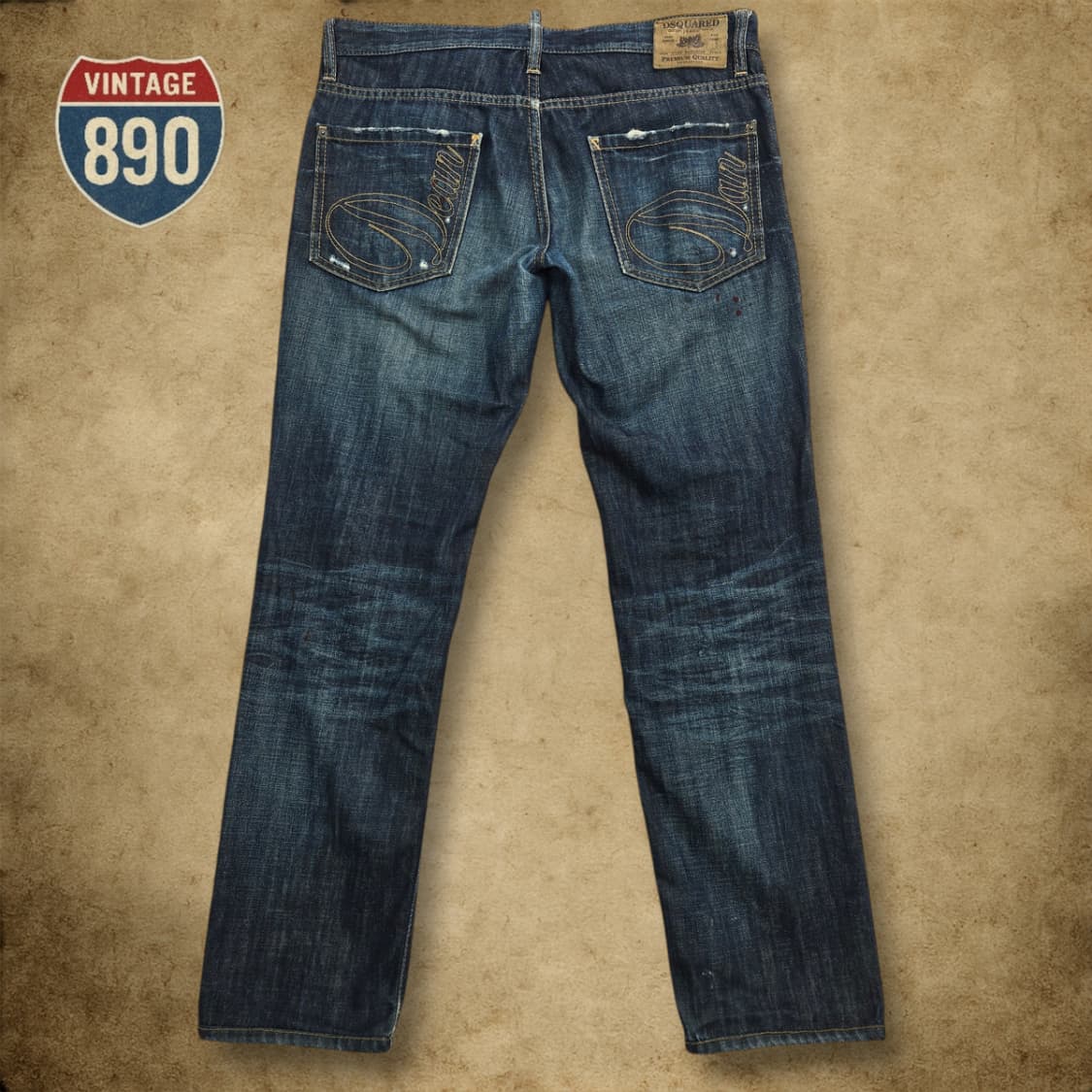 [48,33] DSQUARED 12FW 디스퀘어드 더티오일 자수 청바지 상품이미지6
