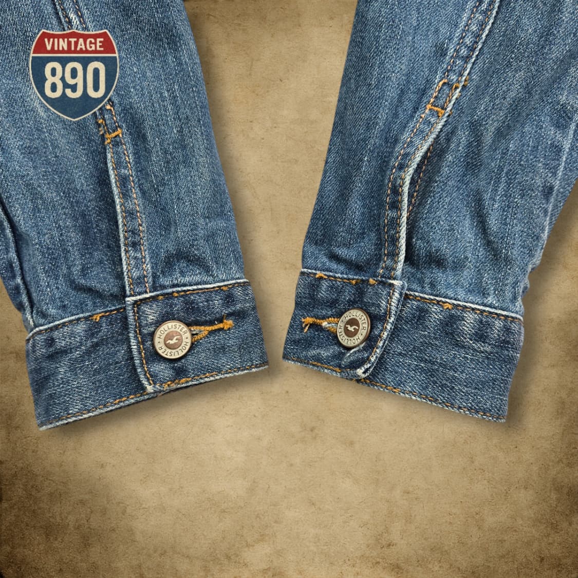 [M] Hollister 홀리스터 데미지 트러커 청자켓 상품이미지4