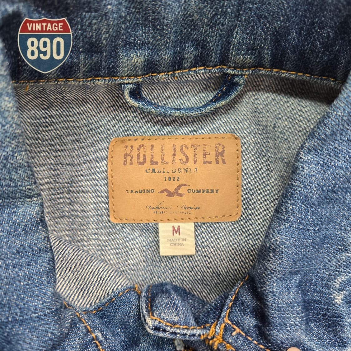 [M] Hollister 홀리스터 데미지 트러커 청자켓 상품이미지5