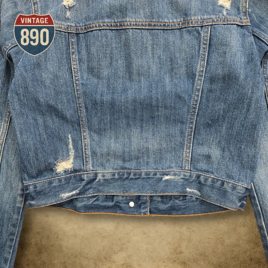 [M] Hollister 홀리스터 데미지 트러커 청자켓 상품이미지8