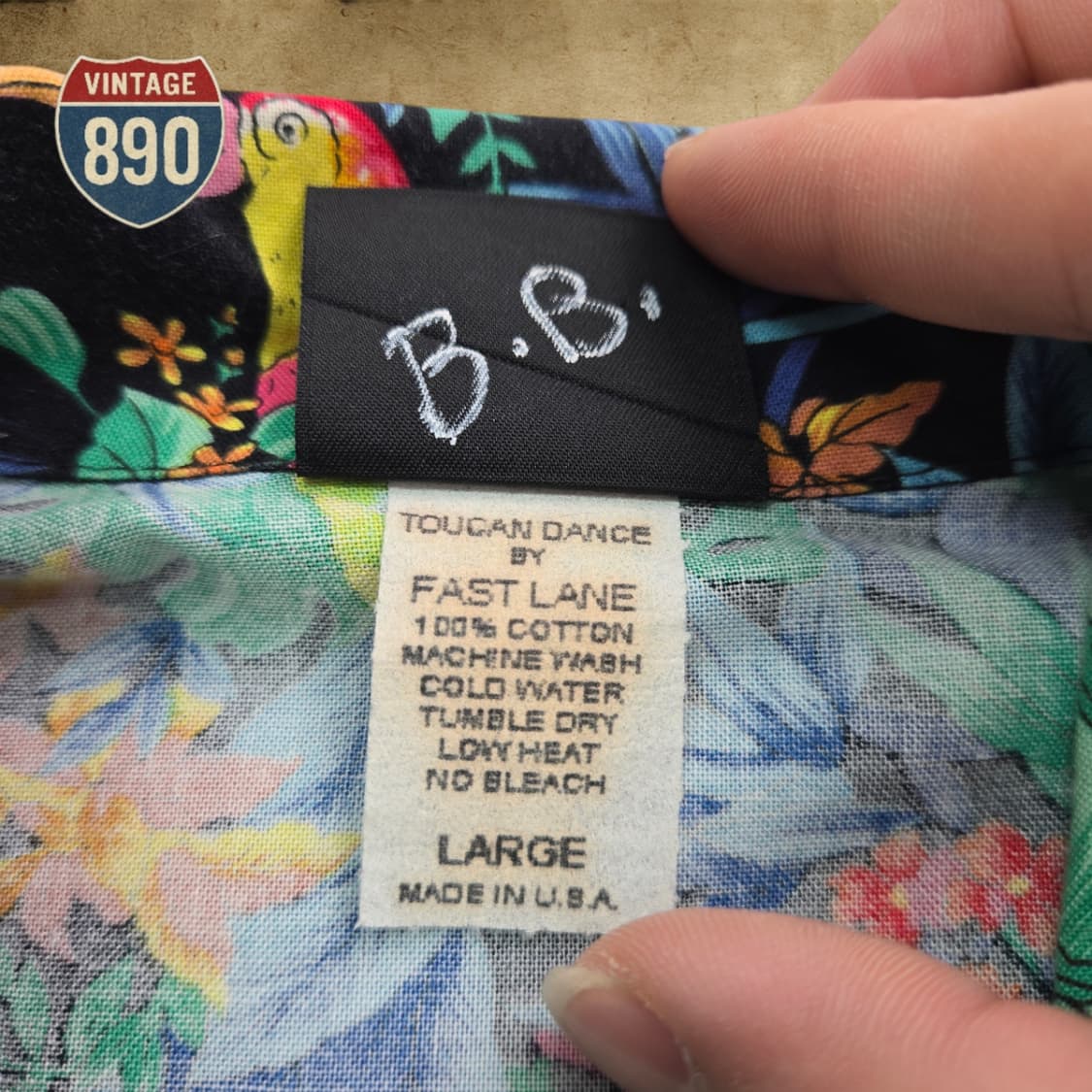 [L] TOUCAN DANCE 투칸댄스 USA 90s 하와이안 셔츠 상품이미지6
