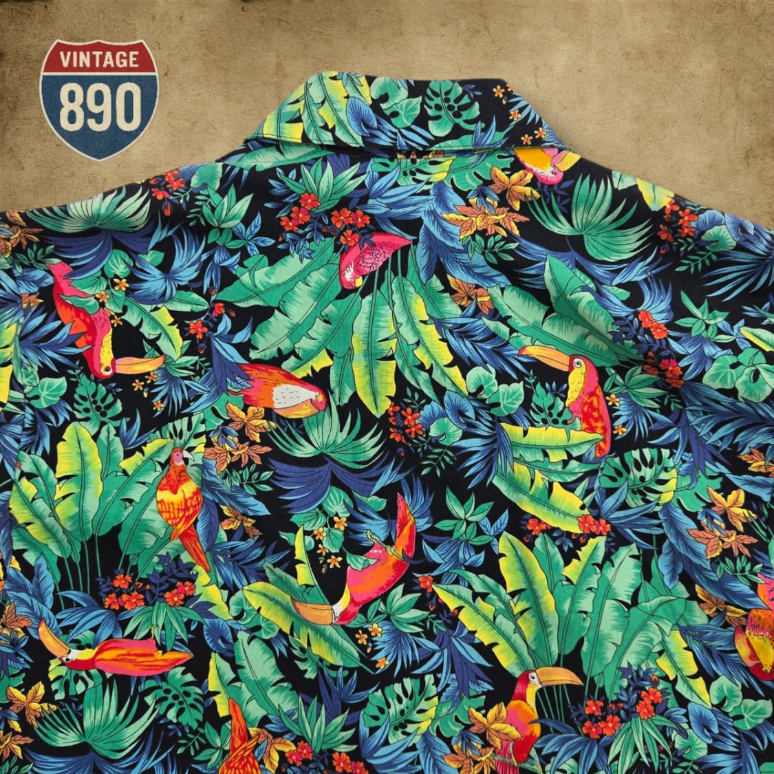 [L] TOUCAN DANCE 투칸댄스 USA 90s 하와이안 셔츠 상품이미지8