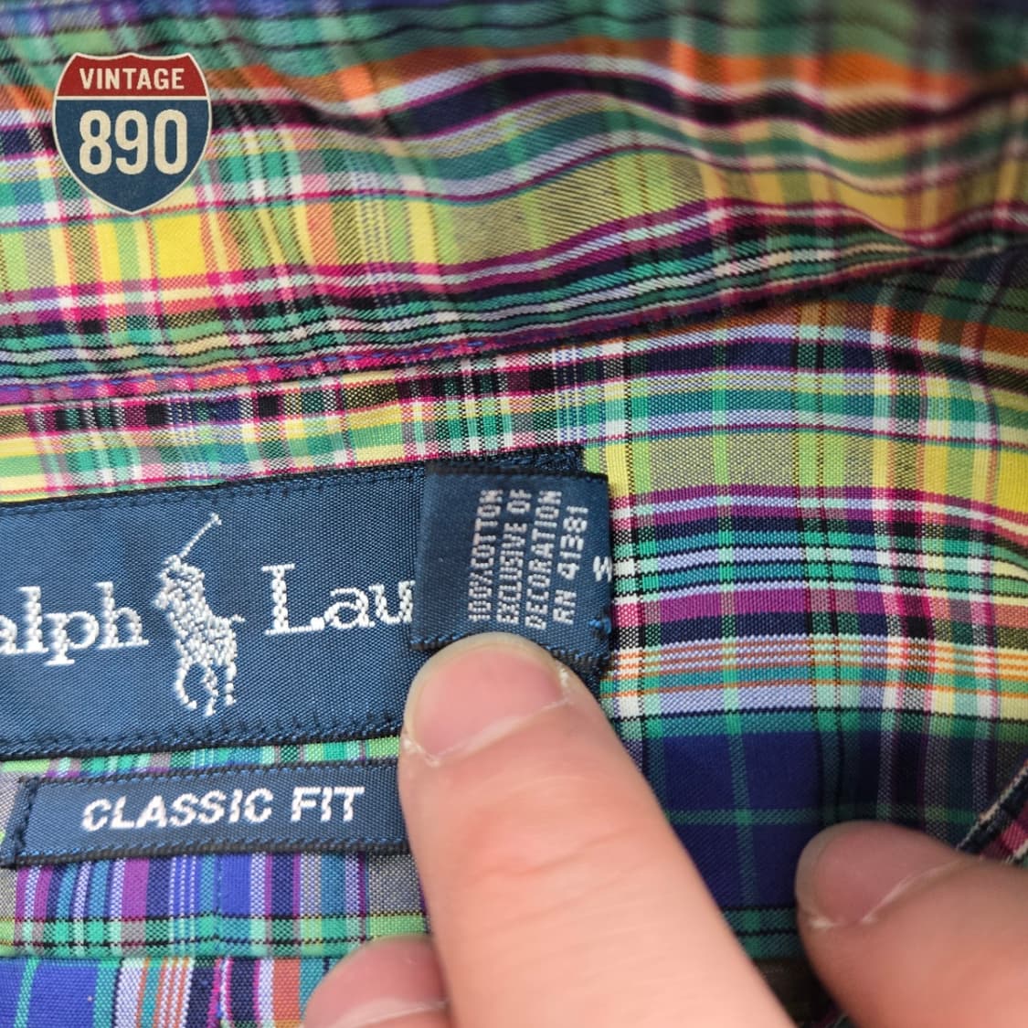 [S] Ralph Lauren 랄프로렌 멀티체크 클래식핏 셔츠 상품이미지7