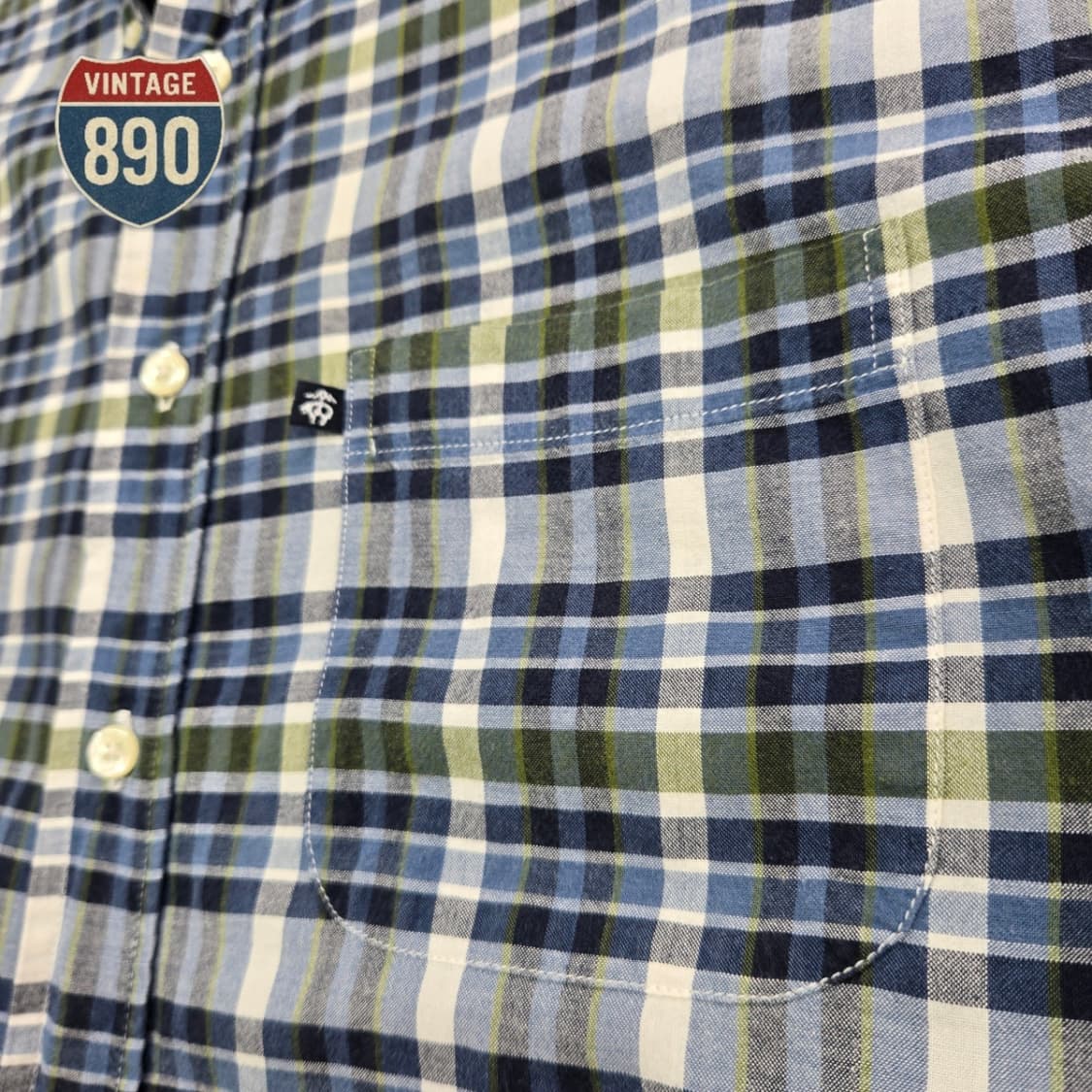 [M] Brooks Brothers 브룩스브라더스 체크 반팔 셔츠 상품이미지5