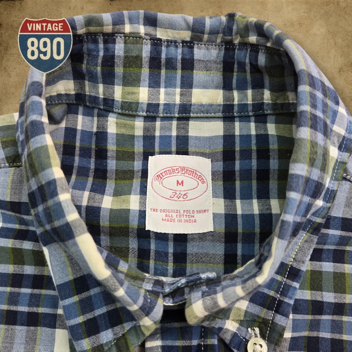 [M] Brooks Brothers 브룩스브라더스 체크 반팔 셔츠 상품이미지6