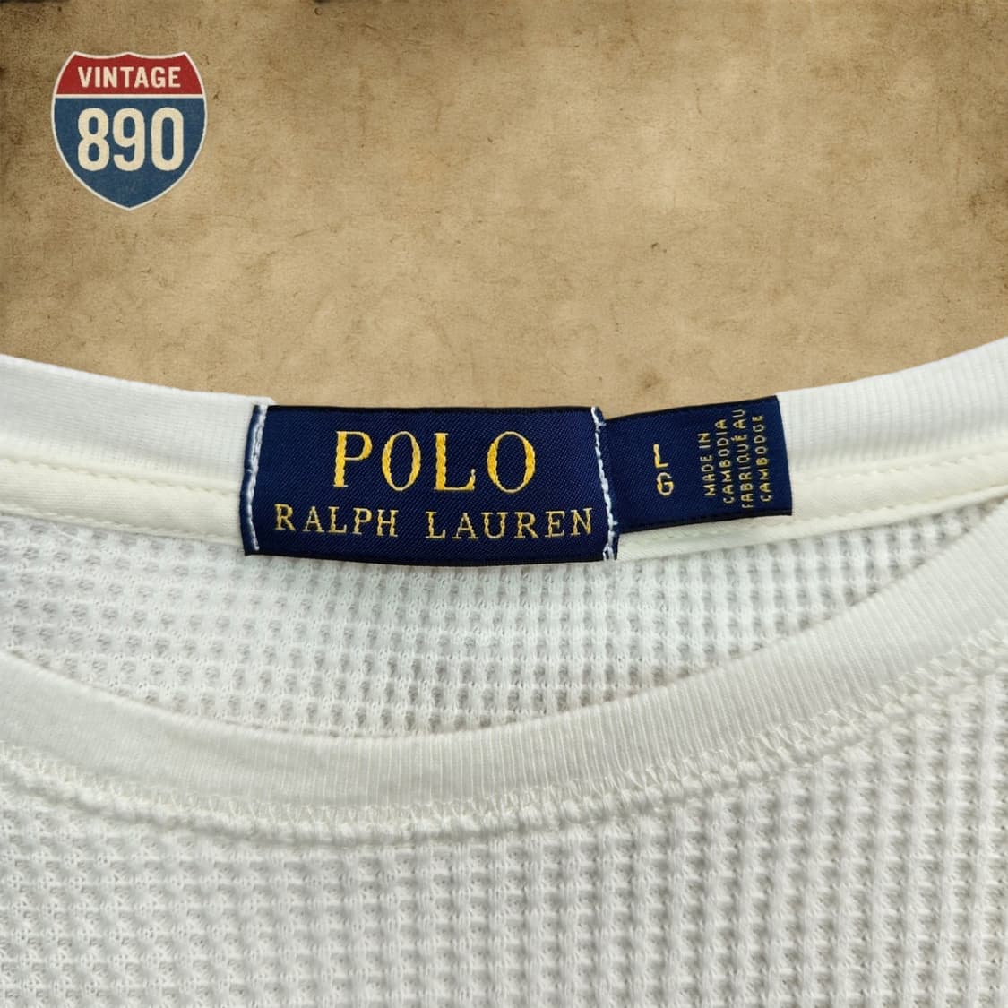 [L] POLO Ralph Lauren 폴로 랄프로렌 와플 니트 티셔츠 상품이미지6